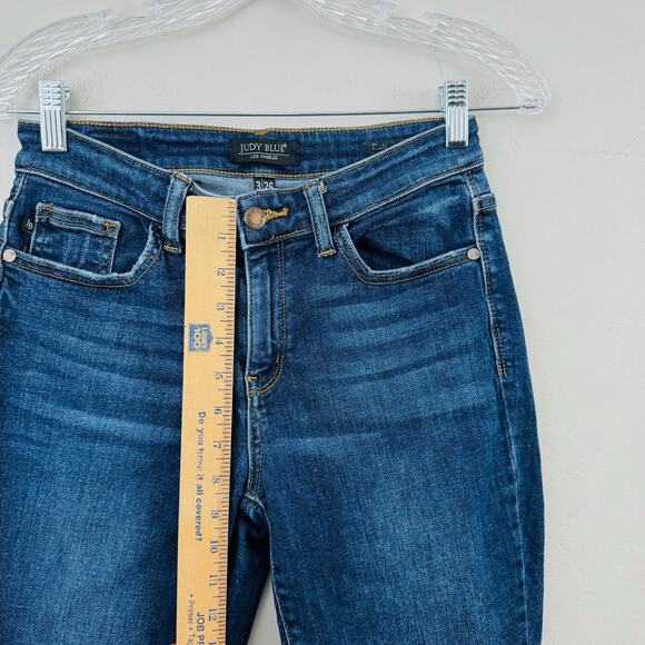 Judy Blue Slim Fit Straight Leg Cropped Ankle Jeans Women’s Size 26 - Picture 3 of 8